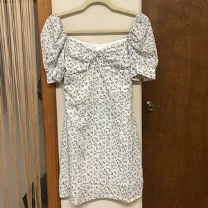 yesstyle Puff Sleeved Floral Dress